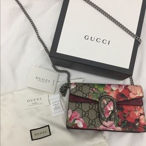 Authentic Gucci Dionysus GG Blooms Super Mini Bag
